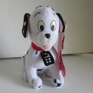 Disney 102 Dalmatians MOVES "Domino" BACKPACK CLIP Mini Plush Applause